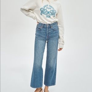 Aritzia Denim Forum High-Rise Wide Leg Farrah Jeans